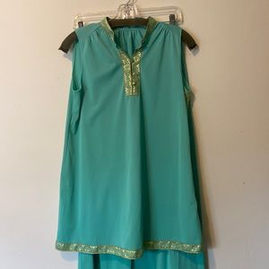 Lorraine 2 piece pajama set. Vintage. Circa 1970